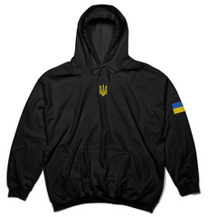Mikina s kapucňou "Trojzubec a Ukrajinská Vlajka" BG1874-XXL fotografia