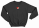 Heart with a girl Embroidery Unisex Sweatshirt Black B205-XXL photo 2