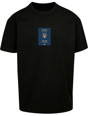 Passport of Ukraine Oversized T-shirt O110B-S photo