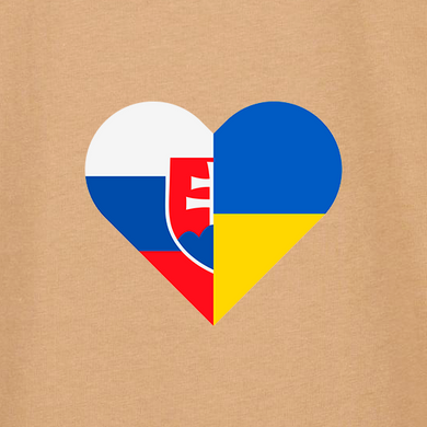 Ukrainian and Slovak Flags Oversized T-shirt O107UBE-S photo