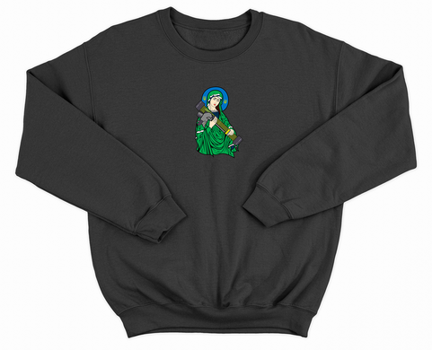 Saint Javelin - Adult Crewneck Sweatshirt Black G004-XXL photo