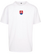 Oversized T-shirt with Embroidered Coat of arms of Slovakia O104W-S photo 1