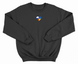 Flags of Slovakia and Ukraine Unisex Crewneck Sweatshirt Black B013 photo 1