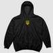 Tryzub Hooded Sweatshirt Black BG1856 photo 1