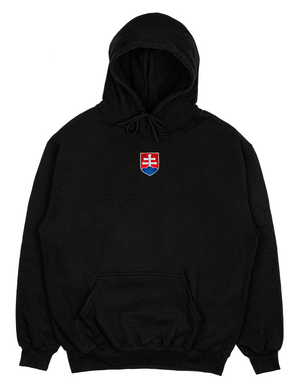 Embroidered Coat of arms of Slovakia - Hoodie Black BG1890 photo