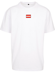 Оверсайз футболка з вишивкою "Прапор Австрії" O106W-XXL фото