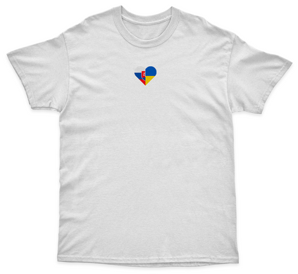 Ukrainian and Slovak flags T-shirt G88W-XXL photo