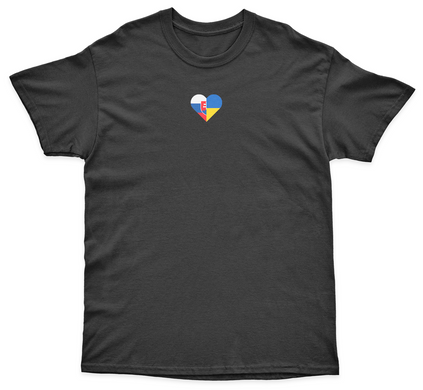 Ukrainian and Slovak flags T-shirt G88B-S photo