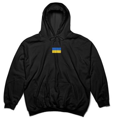 Flag of Ukraine - Adult Hoodie Black BG1875 photo